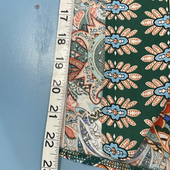 Boho Maxi Dress Faux Wrap Side Slits V Neck Short Flutter Sleeves Like New Small - Picture 17 of 17